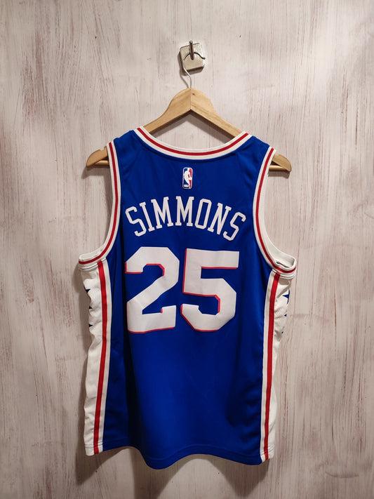 NBA Philadelphia 76ers #25 Simmons Sz L Nike basketball shirt jersey maillot kit
