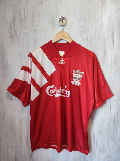 FC Liverpool 1992 1993 home Size 40-42" Adidas football shirt jersey soccer kit