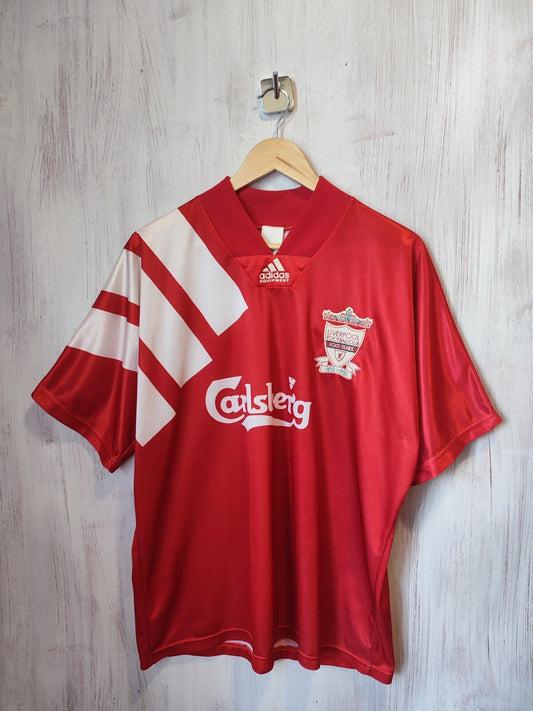 FC Liverpool 1992 1993 home Size 40-42" Adidas football shirt jersey soccer kit