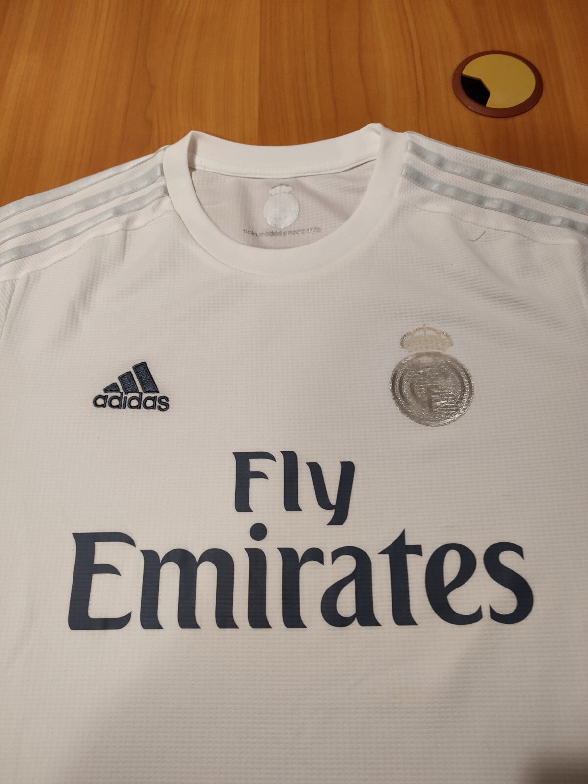 Real Madrid 2015 2016 home Size L soccer shirt jersey football kit trikot Adidas