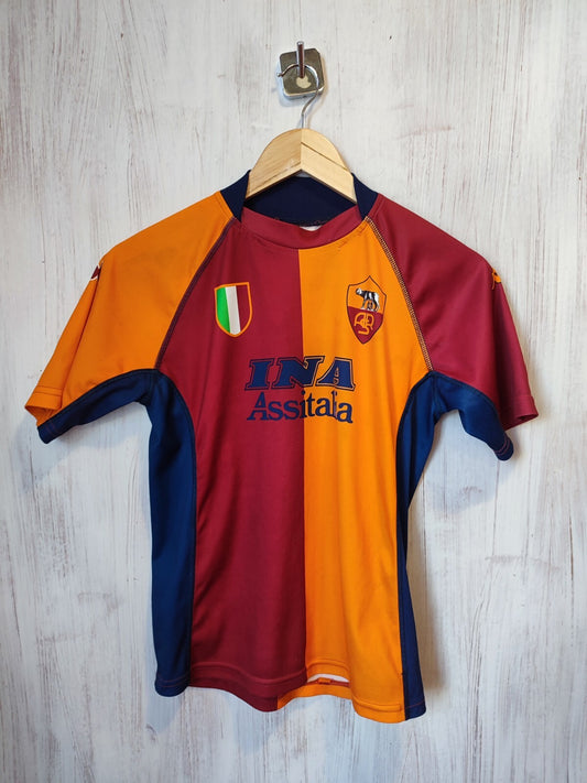 AS Roma 2001 2002 home Size YXXL Kappa shirt jersey football soccer kit KIDS 2XL