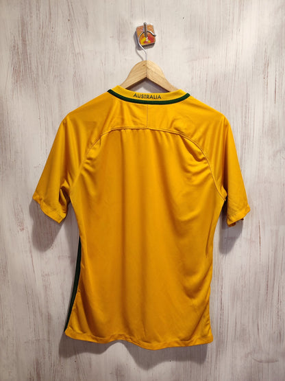 Australia 2016 2017 home Sz M football shirt soccer jersey kit tee maillot Nike