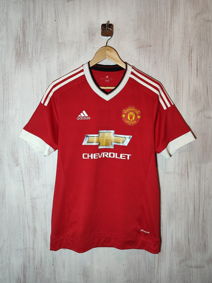 Manchester United 2015 2016 home Sz M Adidas soccer shirt jersey football kit