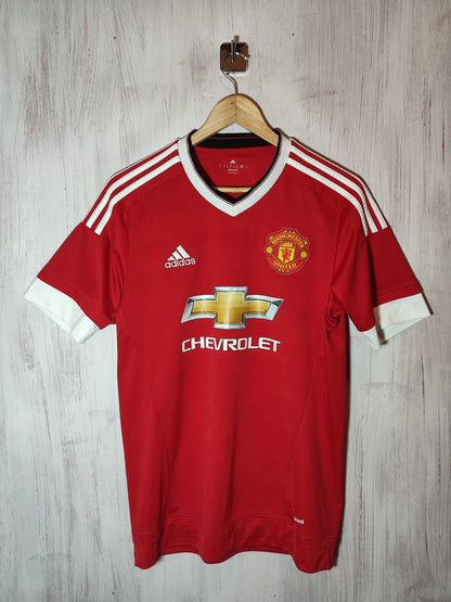 Manchester United 2015 2016 home Sz M Adidas soccer shirt jersey football kit