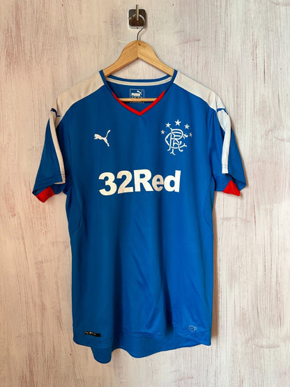 Glasgow Rangers 2015 2016 home Size L Puma football shirt jersey soccer maillot