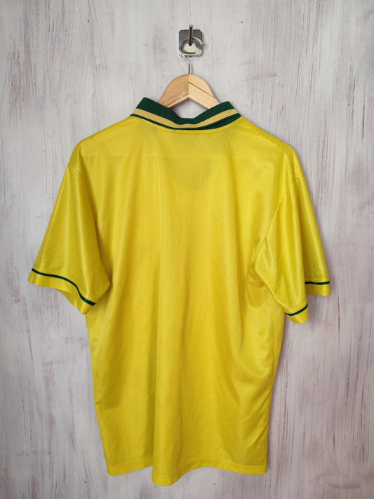 Brasil 1994 1995 1996 1997 home Sz L soccer shirt football kit Brazil jersey tee
