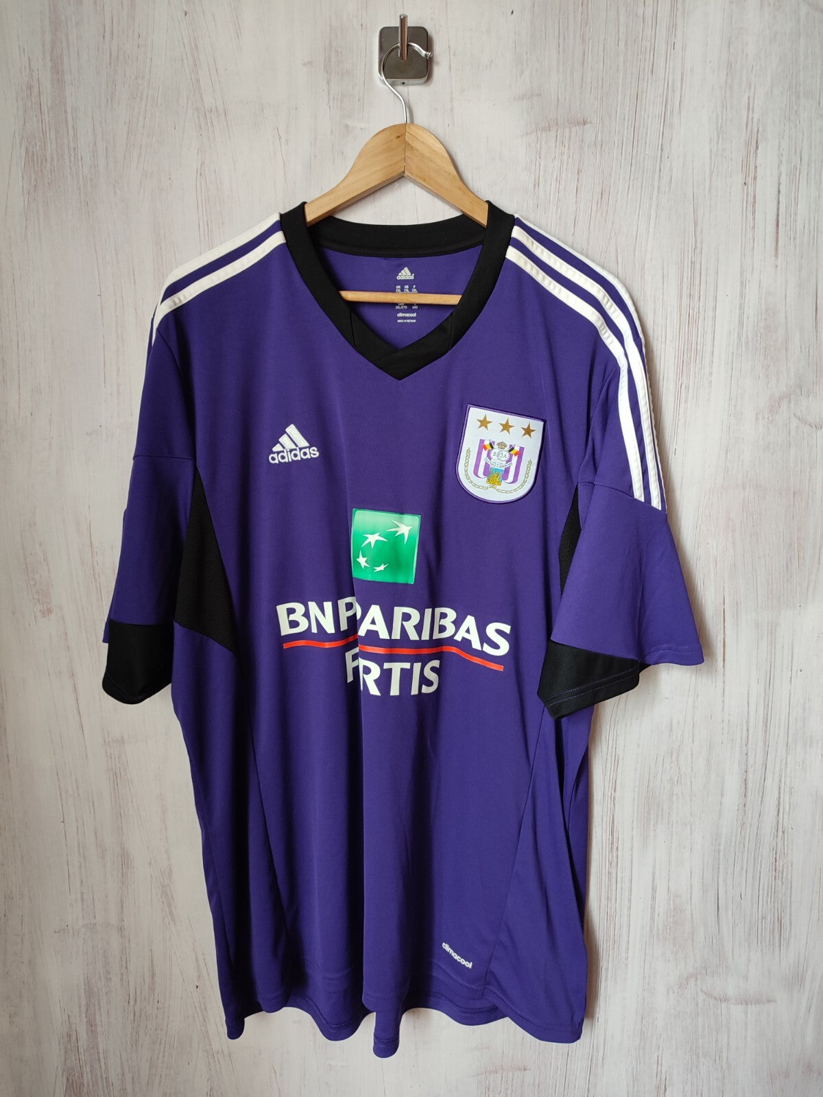 RSC Anderlecht 2013 2014 home Sz 2XL Adidas soccer shirt jersey football kit XXL