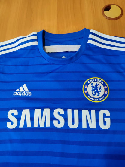 Chelsea London 2014 2015 home Sz L shirt jersey football soccer Adidas kit Alex