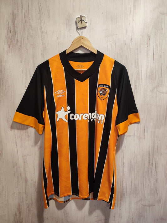 Hull City 2022 2023 home Sz L Umbro football shirt soccer jersey maillot kit tee