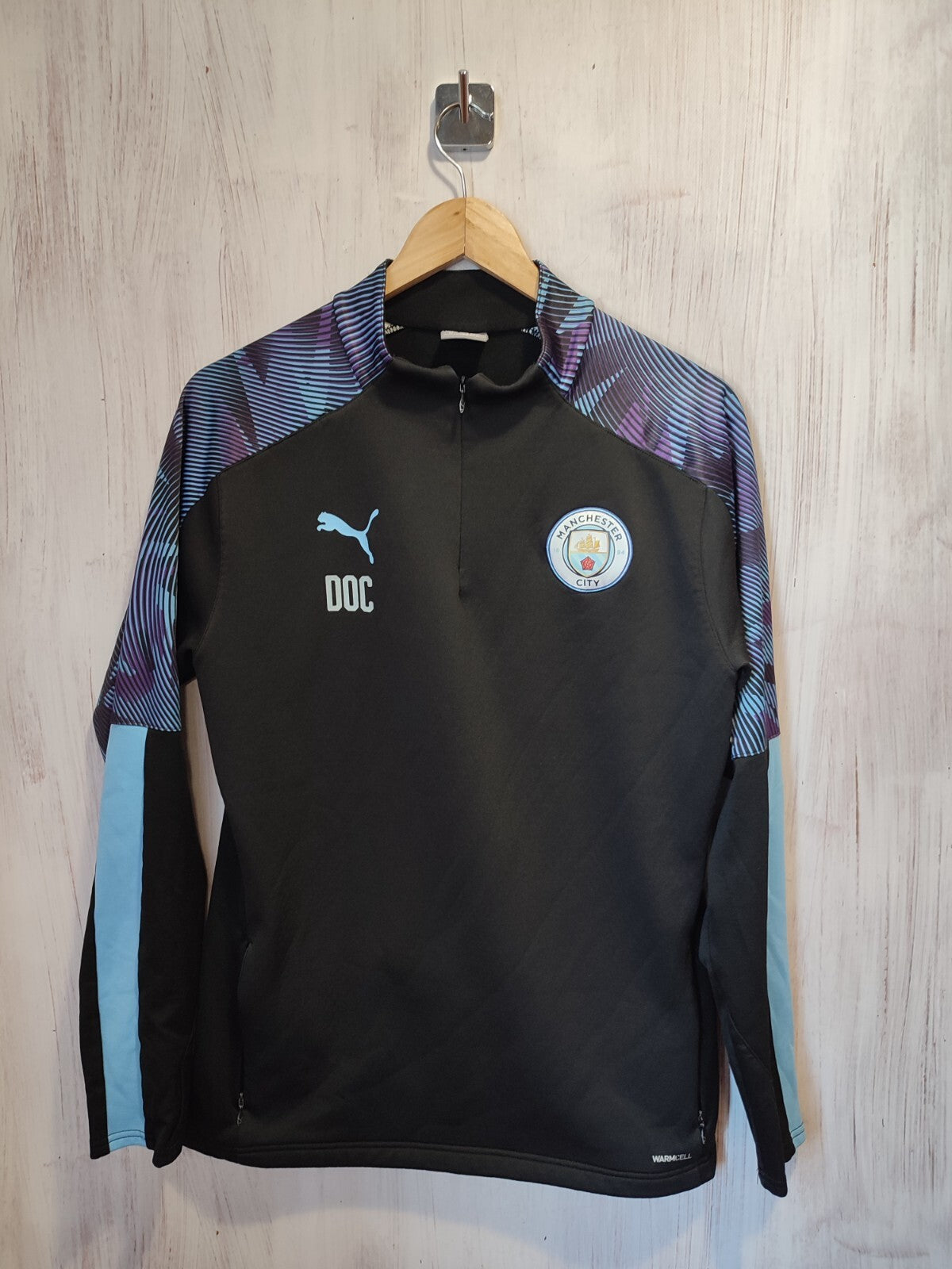 Manchester City 2018 2019 training Sz M soccer football jacket top sweatrshirt