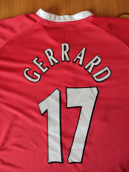 FC Liverpool 2001 2002 2003 home Sz XL shirt jersey kit soccer Champions league