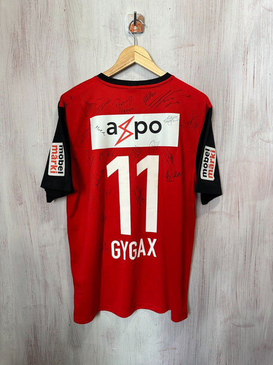 FC Aarau 2014 2015 home Sz L Nike football shirt jersey trikot soccer kit Gygax