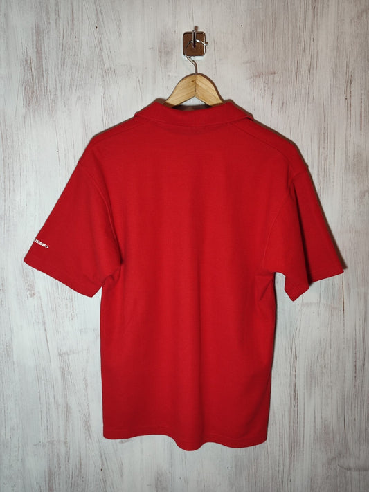 Manchester United 90's Size M Umbro polo football shirt jersey soccer 1990's VTG