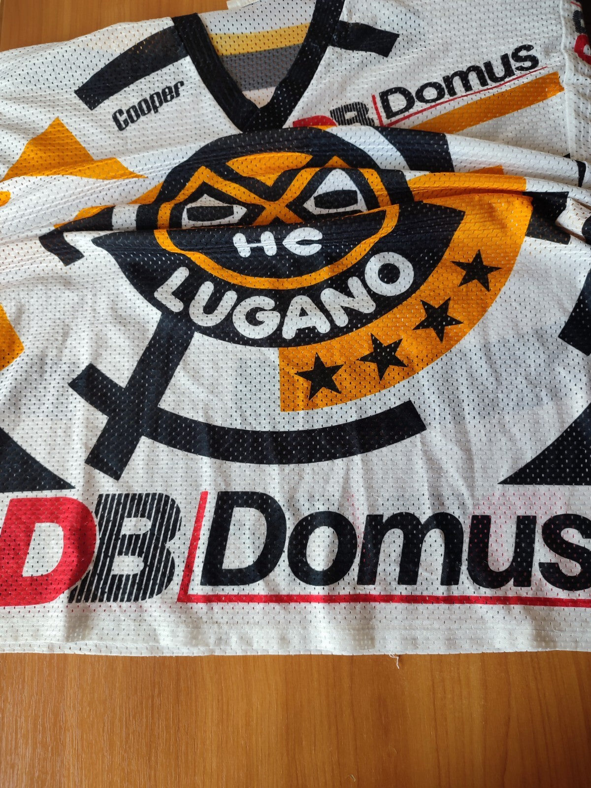 HC Lugano #22 Andy Ton 1991 1992 Ochsner Size XL vintage jersey shirt Ice Hockey