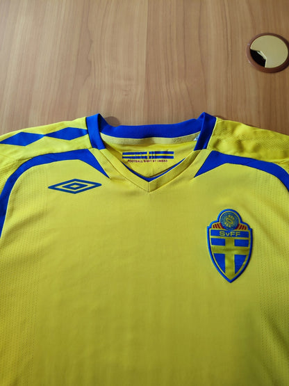 Sweden 2007 2008 2009 home Size XL Umbro shirt jersey soccer football kit tee