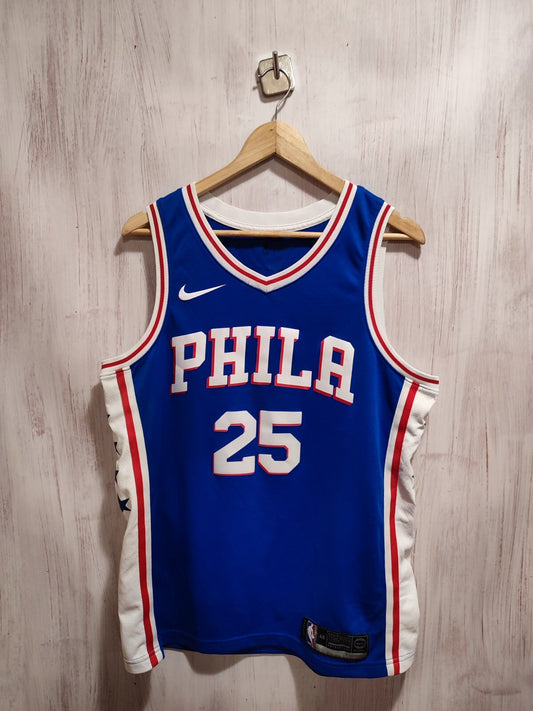 NBA Philadelphia 76ers #25 Simmons Sz L Nike basketball shirt jersey maillot kit