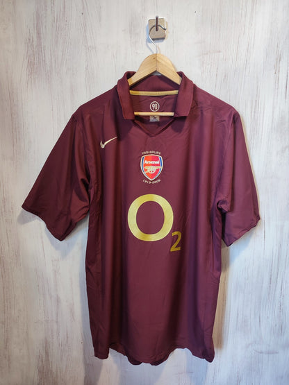 Arsenal London 2005 2006 home Sz XL Nike soccer shirt jersey football kit Henry