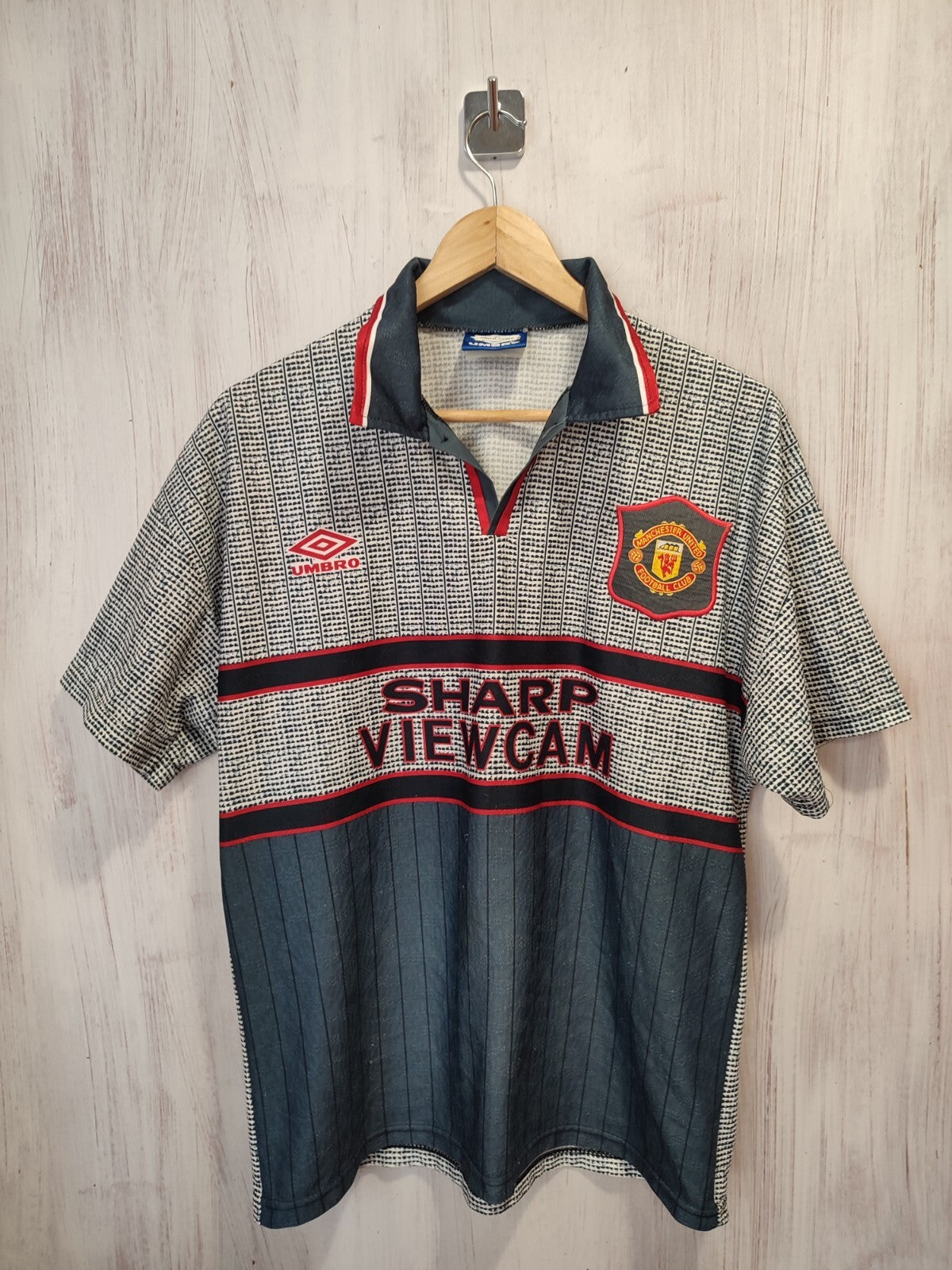 Manchester United 1995 1996 away Sz M football shirt jersey soccer football kit