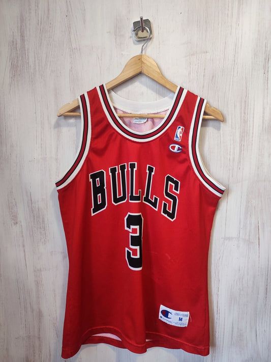 Chicago Bulls #3 Chandler Size M Champion basketball shirt jersey kit tee trikot