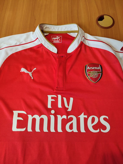 Arsenal London 2015 2016 home Sz XL shirt jersey football soccer kit tee Walcott