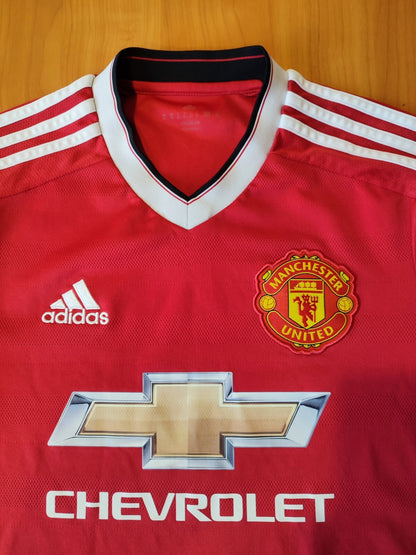 Manchester United 2015 2016 home Size XS Adidas soccer shirt jersey football kit