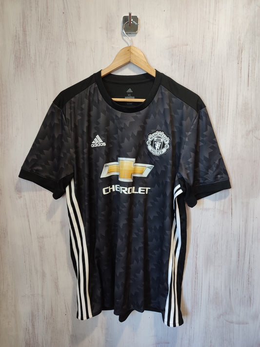 Manchester United 2017 2018 away Sz XL Adidas soccer shirt jersey football Pogba