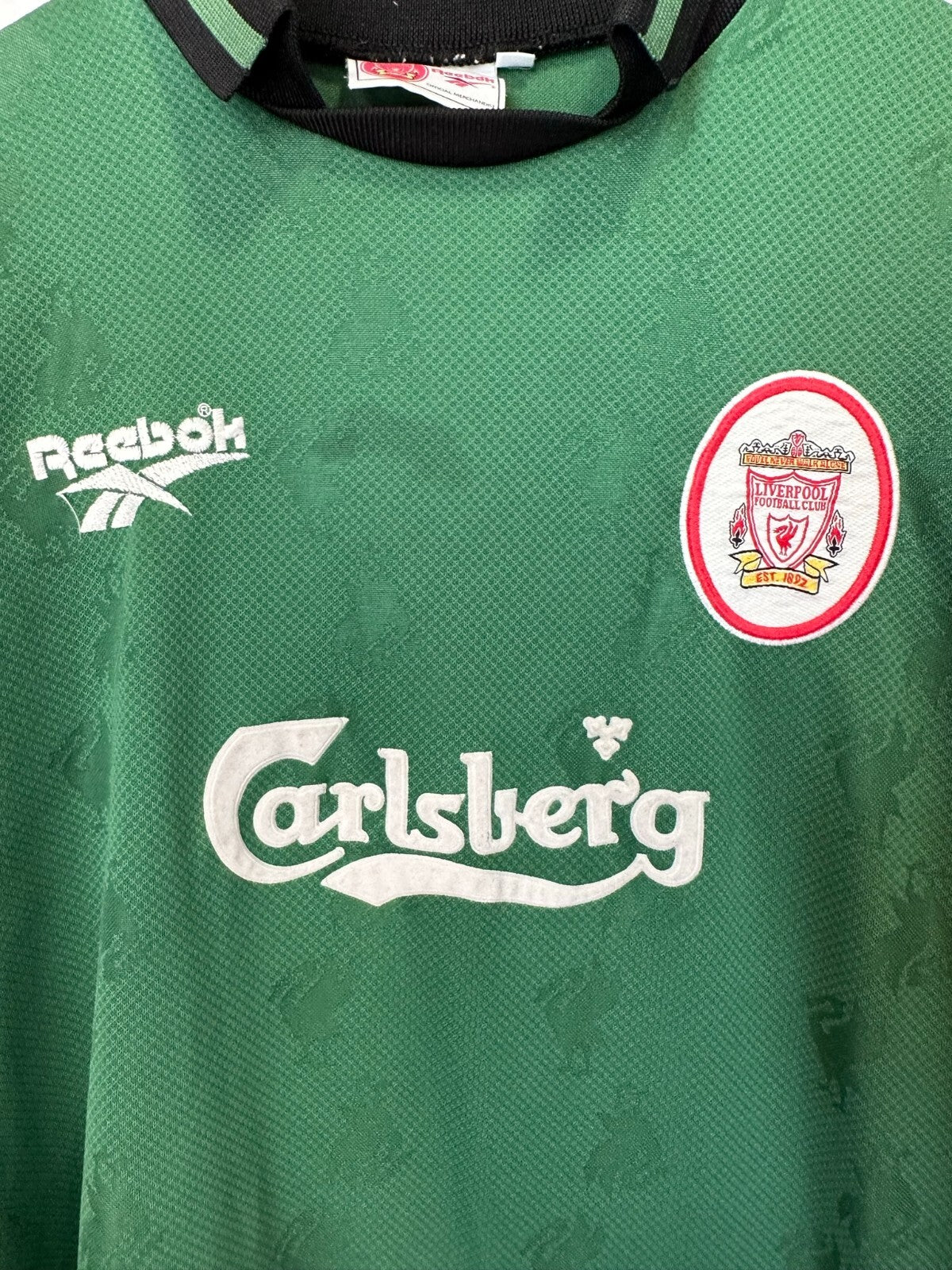 FC Liverpool 1996 1997 1998 Goalkeeper YOUTH Reebok shirt soccer jersey kit