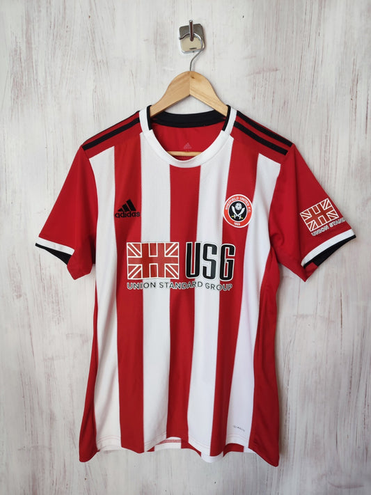 Sheffield United 2019 2020 home Sz M shirt jersey soccer football kit tee Adidas