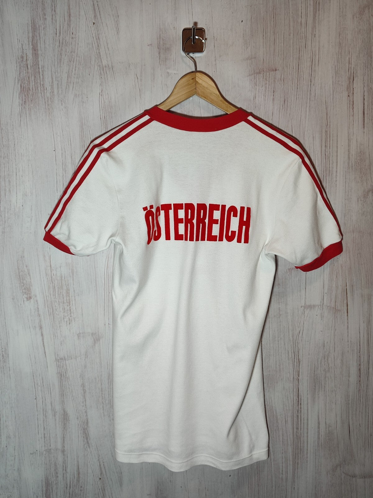 VINTAGE Austria Size L Adidas soccer shirt jersey football kit trikot Osterreich