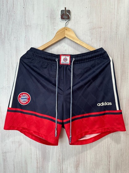 FC Bayern Munich 1997 1998 1999 home Sz S football kit soccer shorts Adidas 30"