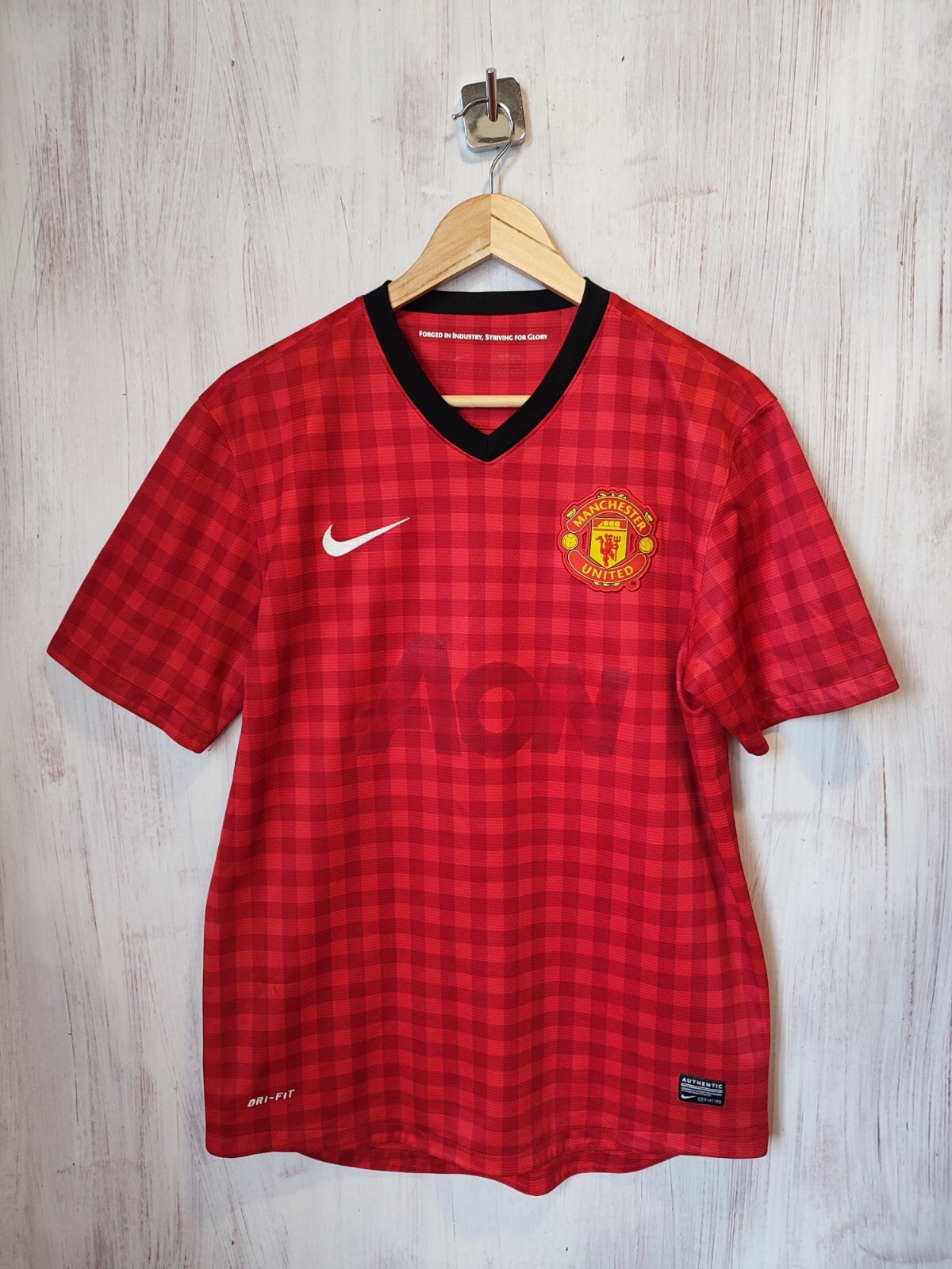 Manchester United 2012 2013 home Sz M Nike shirt jersey soccer football kit tee