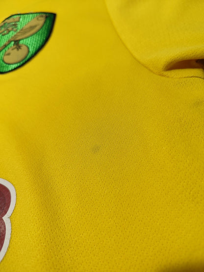 FC Norwich City 2017 2018 home Size S Errea shirt soccer football jersey kit tee