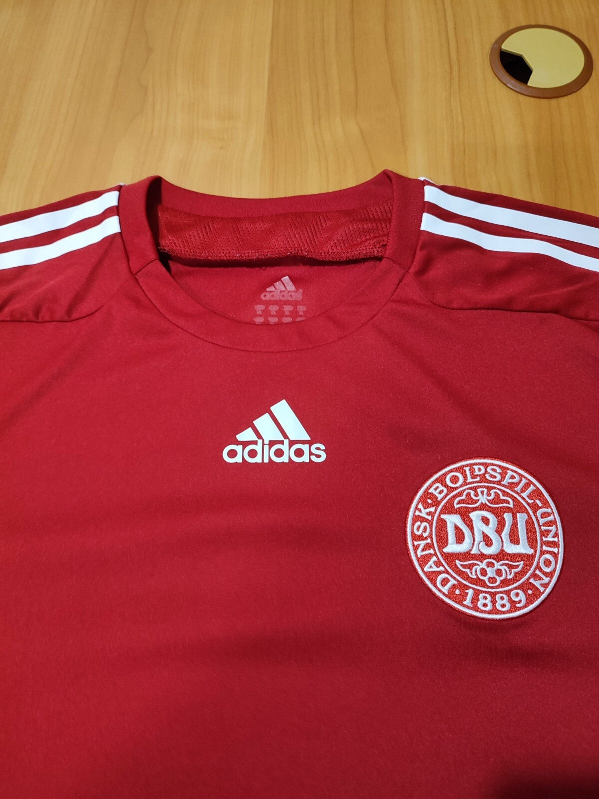 AUTHENTIC Denmark 2008 2009 2010 home Size XL shirt jersey football kit tee L/S