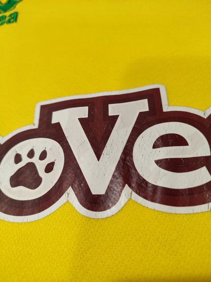 FC Norwich City 2017 2018 home Size S Errea shirt soccer football jersey kit tee