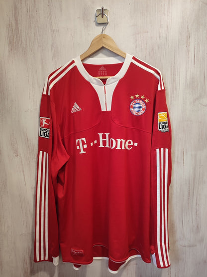 Bayern Munich 2009 2010 home Sz 2XL shirt jersey football L/S kit XXL Tymoshchuk