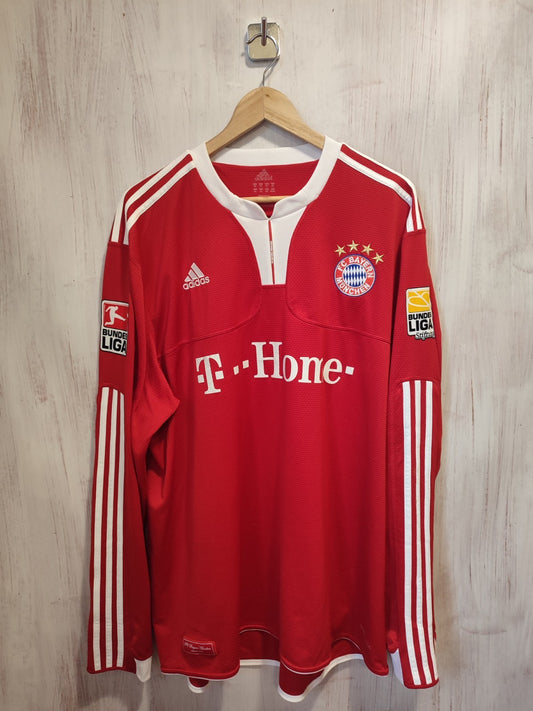 Bayern Munich 2009 2010 home Sz 2XL shirt jersey football L/S kit XXL Tymoshchuk