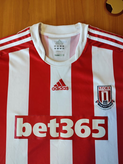 AUTHENTIC Stoke City 2012 2013 home Sz 2XL football shirt jersey XXL Adidas kit