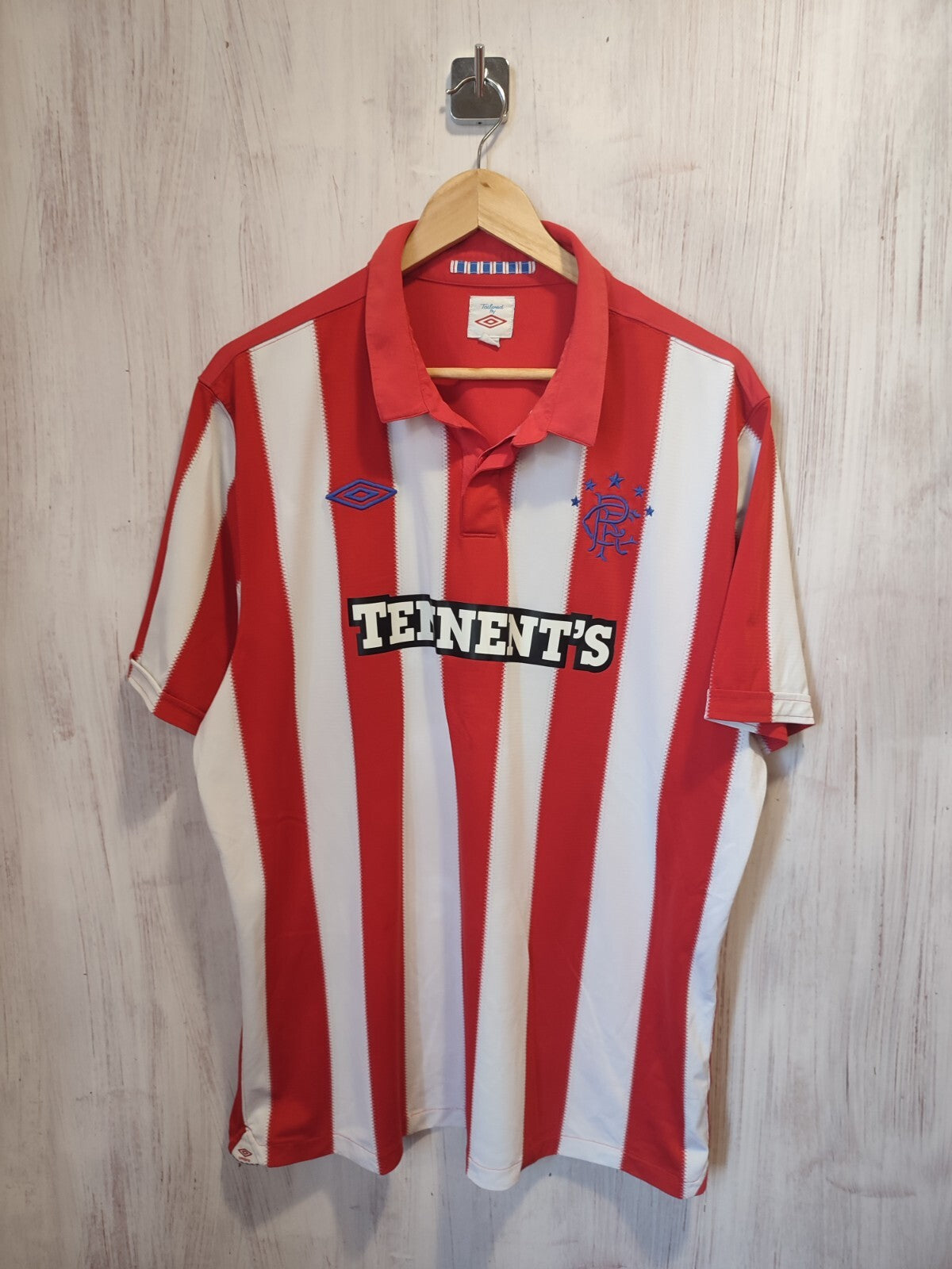 Glasgow Rangers 2010 2011 away Size 2XL soccer shirt jersey kit tee football XXL