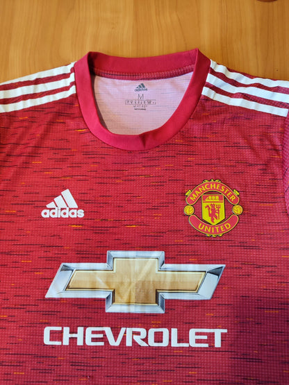 AUTHENTIC Manchester United 2020 2021 home Sz M shirt jersey soccer football kit