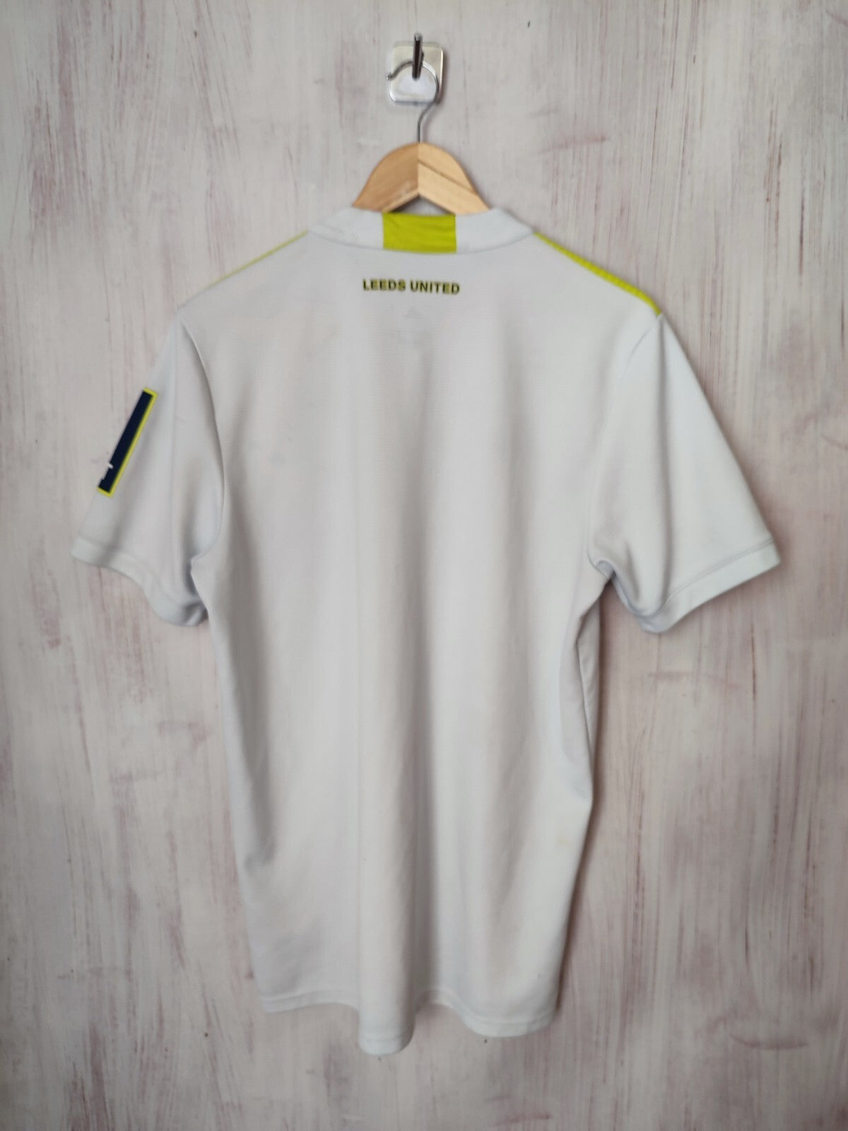 Leeds United 2021 2022 home Sz L Adidas jersey shirt soccer football maillot kit