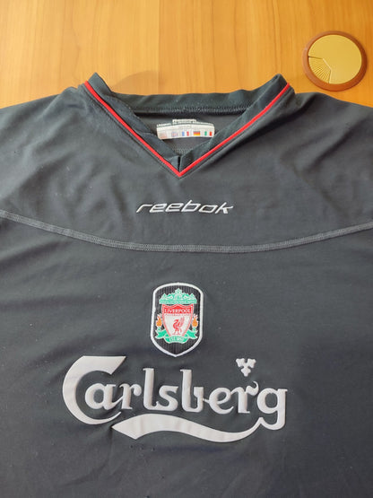 FC Liverpool 2002 2003 2004 away Sz 2XL football L/S shirt jersey Reebok kit XXL