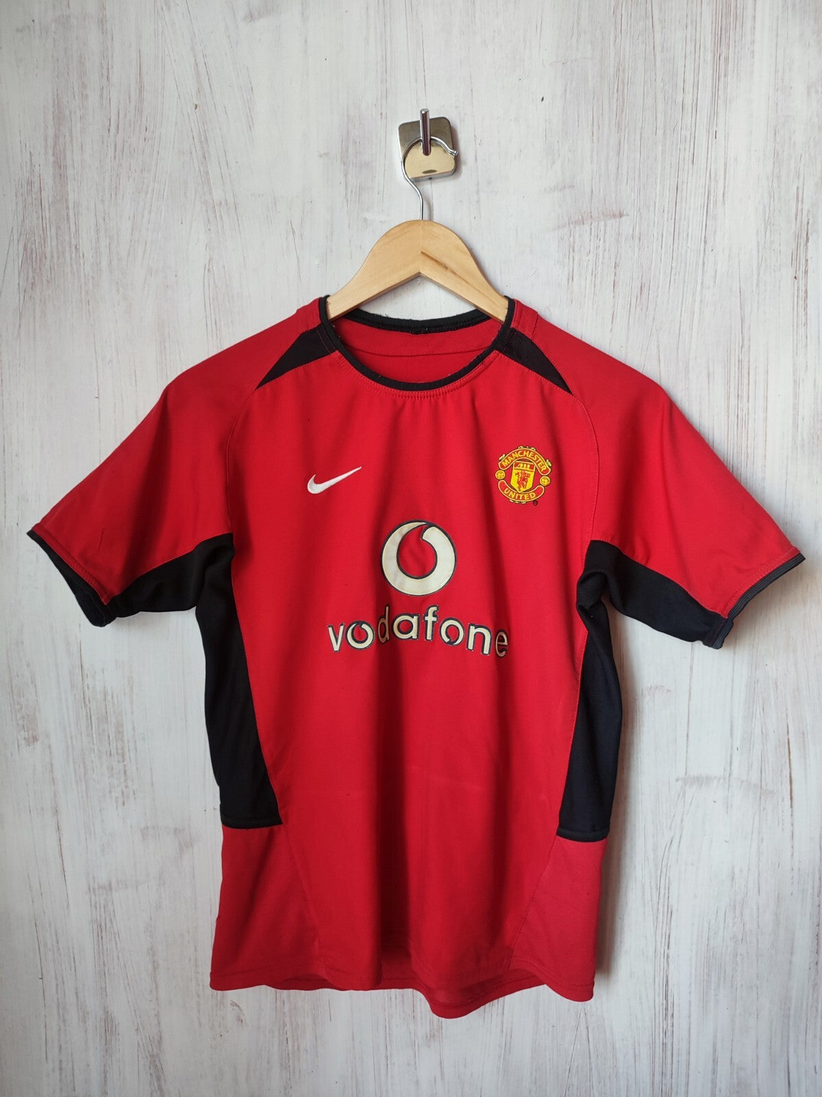 Youth Manchester United 2002 2003 2004 home kids XL soccer shirt jersey football