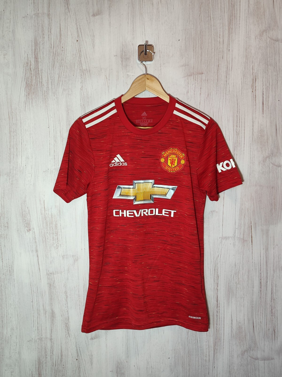 Manchester United 2020 2021 home Sz XS shirt jersey maillot football soccer kit