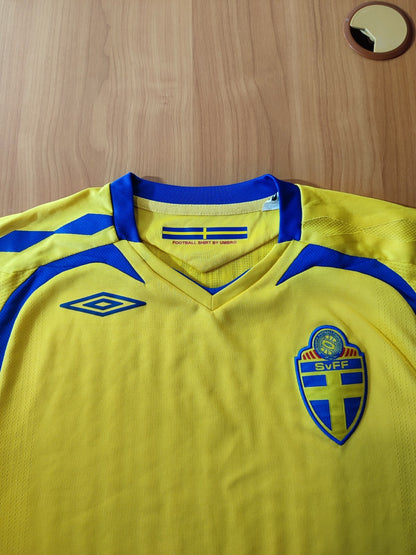 Sweden 2007 2008 2009 home Size L Umbro shirt jersey soccer football kit tee