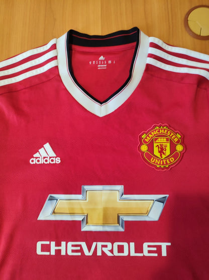 Manchester United 2015 2016 home Size M Adidas soccer shirt jersey football kit