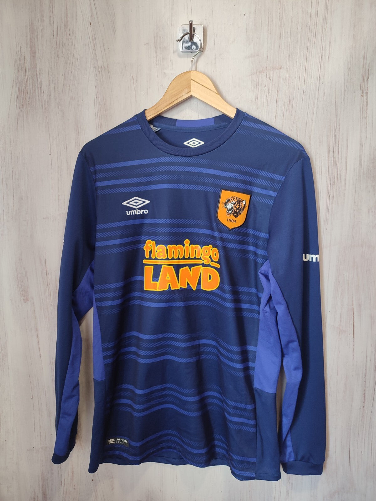 Hull City 2015 2016 Sz M goalkeeper soccer shirt jersey football GK maillot L/S