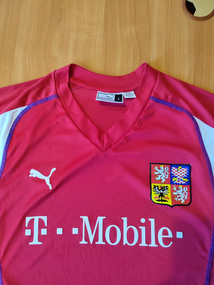 Czech Republic 2003 2004 home Sz L Puma shirt jersey trikot football soccer kit