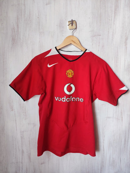 Kids XL Manchester United 2004 2006 home Nike soccer shirt jersey football Youth