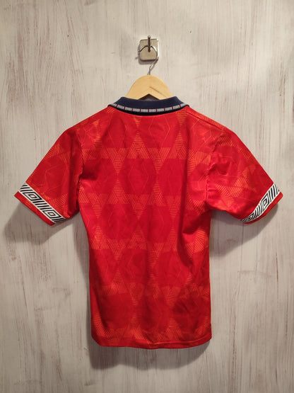 KIDS England 1990 1991 1992 1993 away Sz L Umbro shirt jersey kit vintage Youth