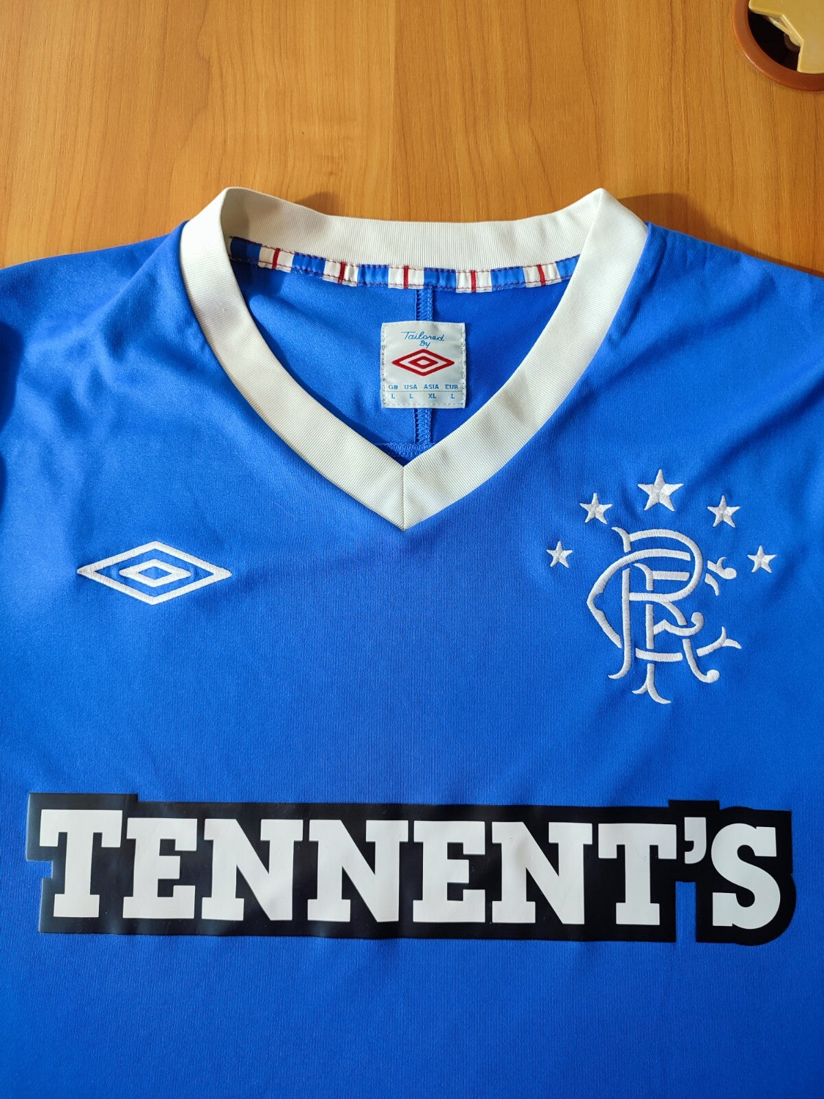 Glasgow Rangers 2011 2012 home Size L football soccer shirt jersey kit tee Umbro